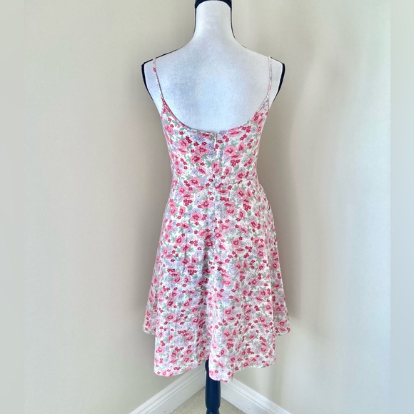 Vintage Polo Ralph Lauren Floral Linen Sundress with Pockets Size 2 - Picture 3 of 9